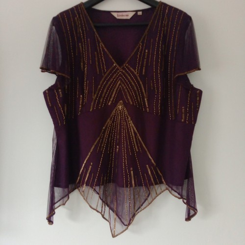 Kaleidoskop gold perlen lila - gold,