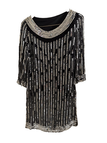 Flapper sequin sleeve - sequin,