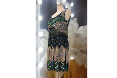 Unique vintage peacock beaded - vintage,