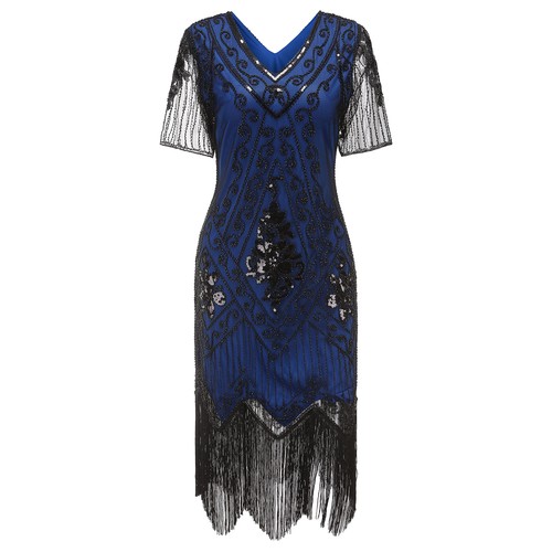 Damen 1920s kleid mit - 1920s,