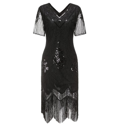 Damen 1920s kleid mit - 1920s,