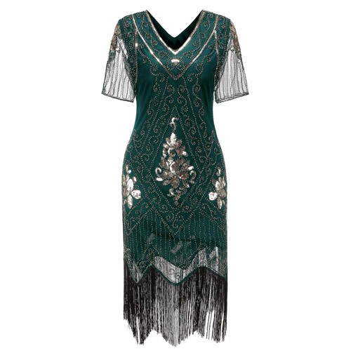 Damen 1920s kleid mit - kleid,
